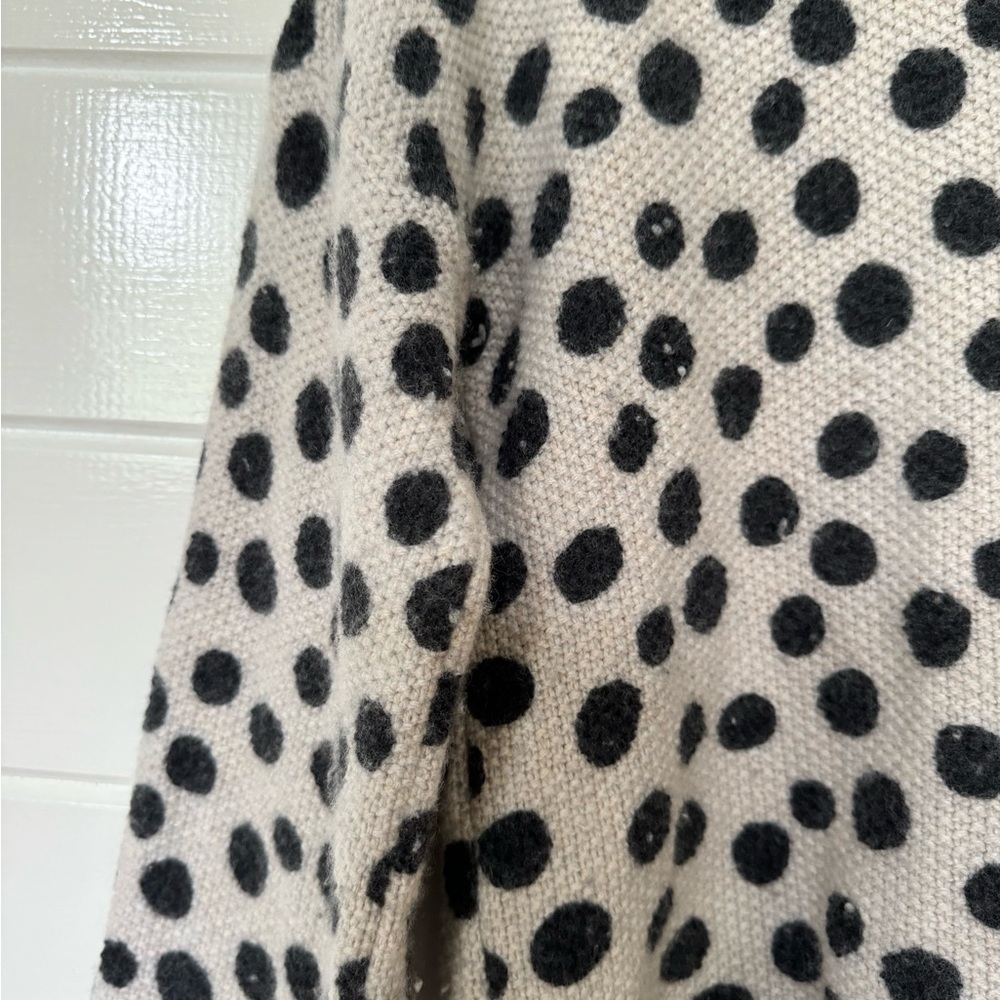 Madewell Leopard Dot Pullover Oversized Sweater, small - Picture 3 of 7